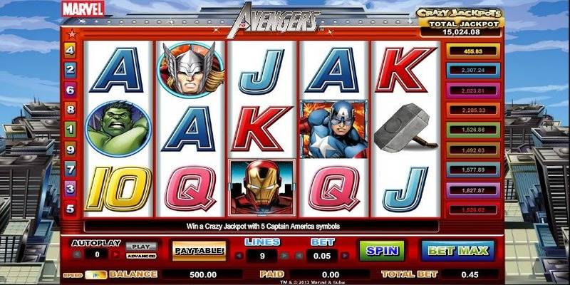 Vài chú ý cần nắm khi chơi Slot game Avenger